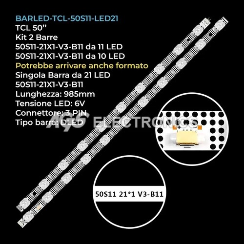 Kit barre strip led tcl - led, tv